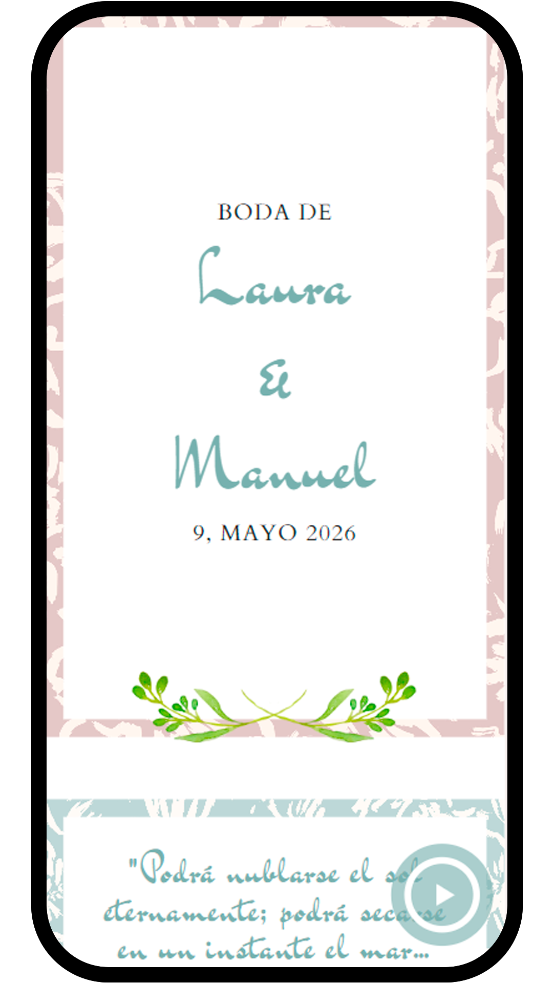 Invitación Floral Dream - Imagen 3