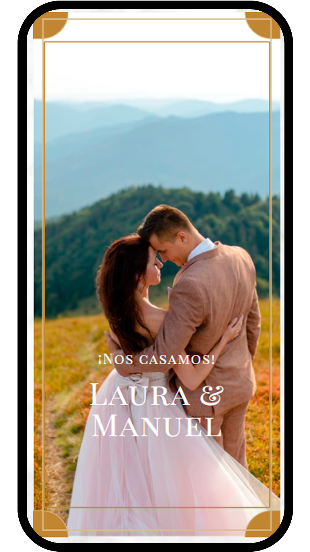 Invitación White Marble